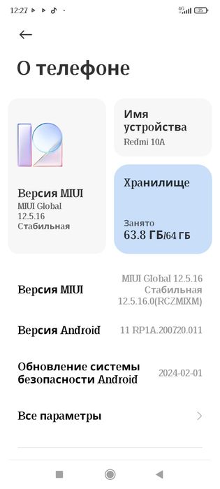Redmi 10A 64  Gb
