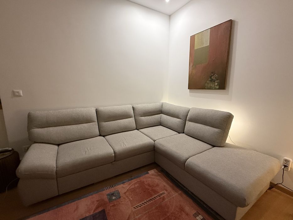 Разтегателен диван с ракла за съхранение