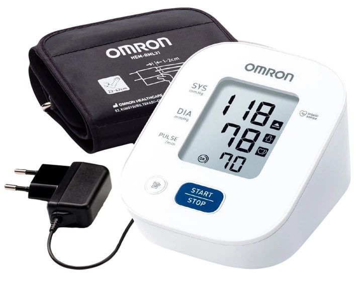 Тонометр автоматический с адаптером Omron M2+