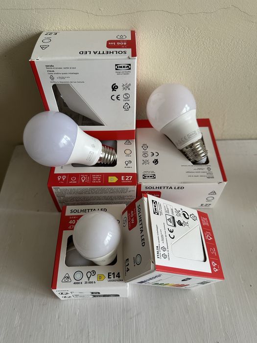 LED крушки IKEA E27 и E14