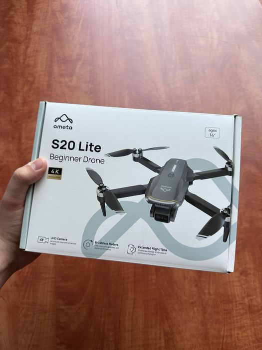 Drona S20 Lite Ameta cu Telecomanda, Camera 4K, WiFi 5G, 2 Baterii