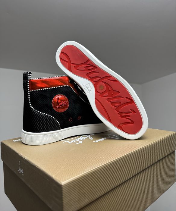 Christian Louboutin High Oralato Red Black
