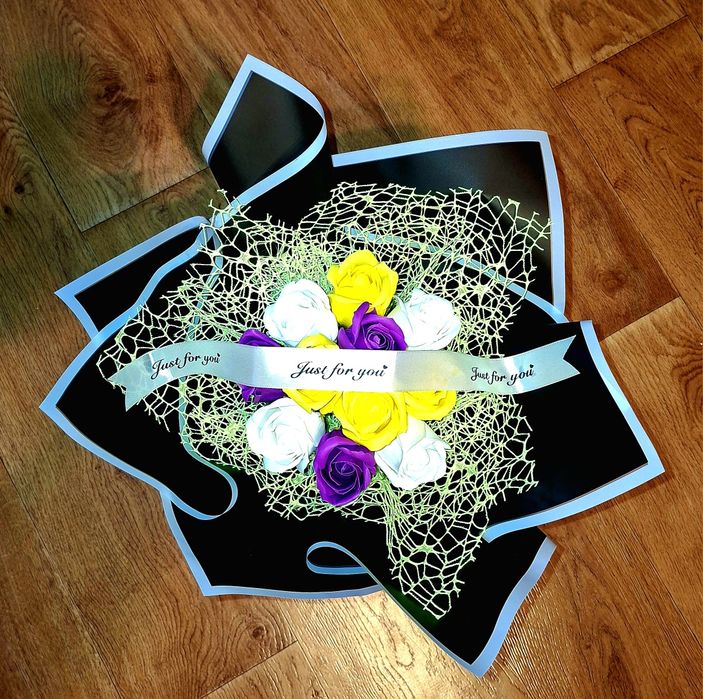 Trandafiri sapun, buchet, 90 lei