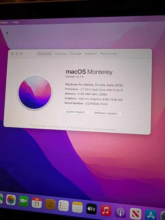 Macbook Pro 13' Core i5 2.7  Ghz