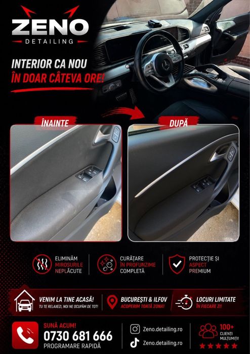 Detailing Interior Auto Profesional | Curățare Tapițerie