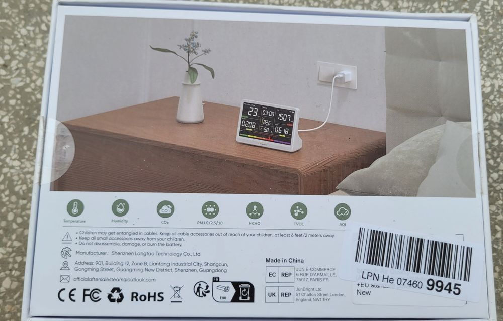 Stație de măsurare a calității aerului - air quality monitor