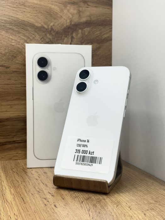 iPhone 16 • 128GB / 100% White Айфон 16 • 128гб / 100% белый