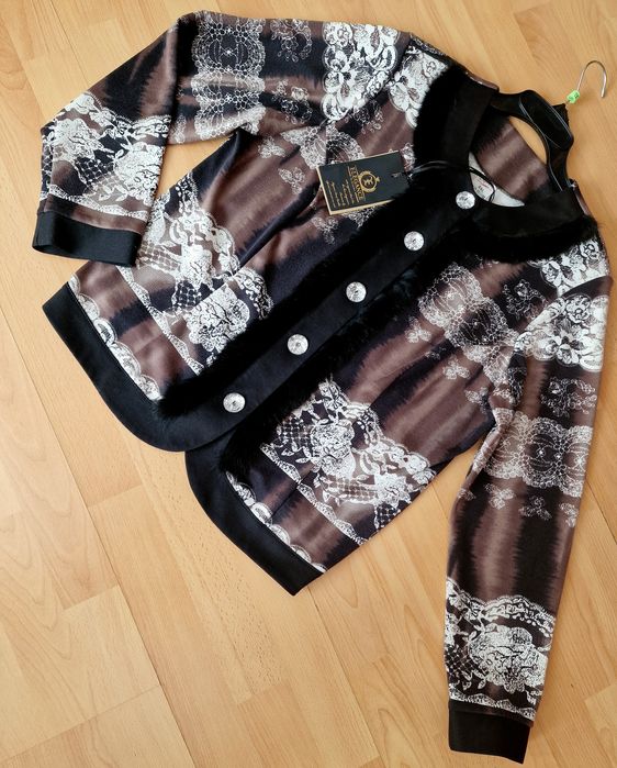 Sacou elegant dama import Italia, insertii blanita naturala