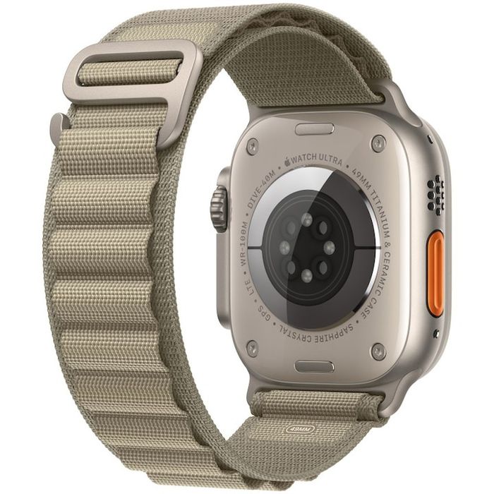 Curea pentru Apple Watch 49mm, Loop, Olive Alpine, Smal