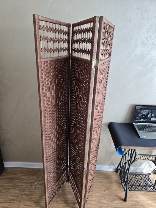 Параван от естествен ратан