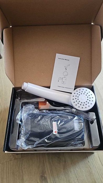 Преносим къмпинг външен душ, батерия 4400mAh, S-образна кука, за семеен къмпинг, пътуване