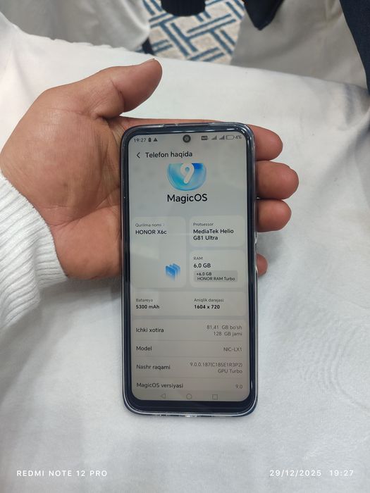 HONOR  X6c 2025 yangi tELFON