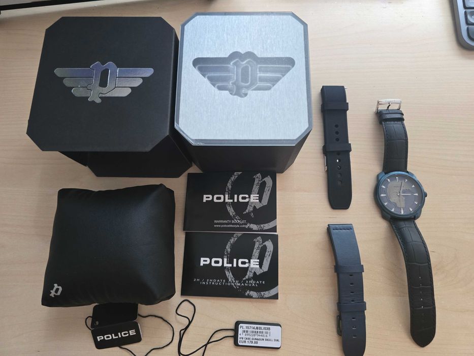 Ceas Police Bleder PL15714JSBL.03 + Set curele