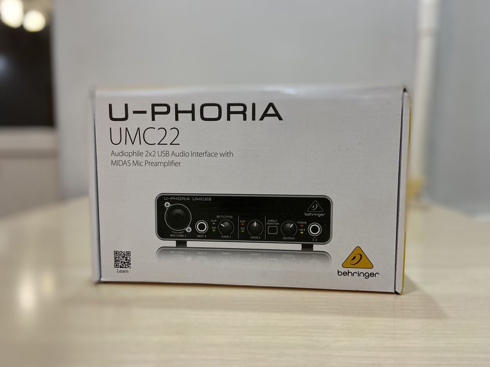 Карта behringer u phoria umc22