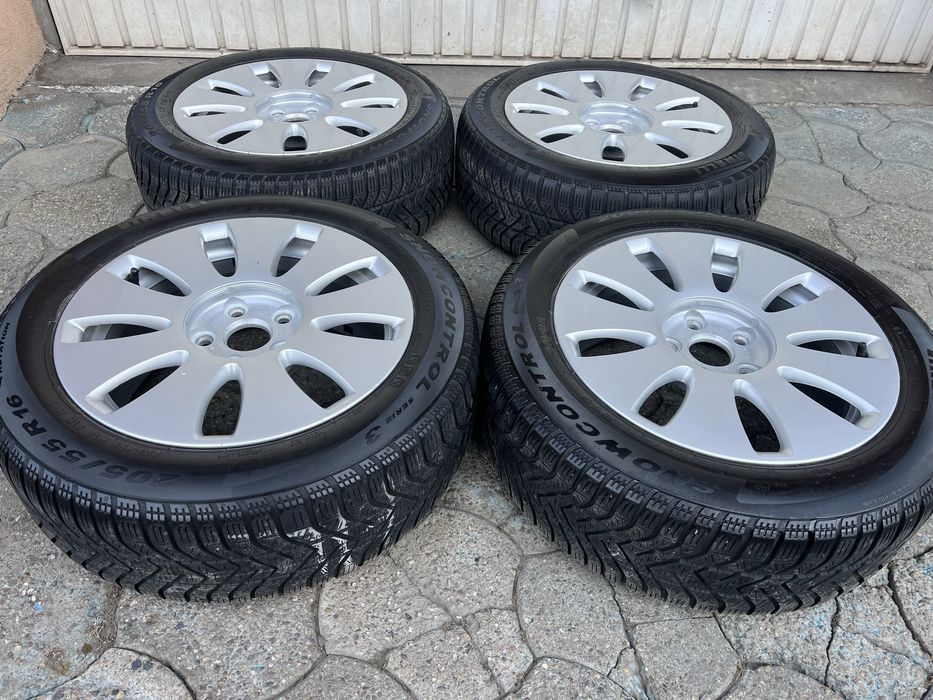 Jante aliaj 5x112mm, anvelope 205/55 R16 Audi A3, A4, Seat, Skoda, VW