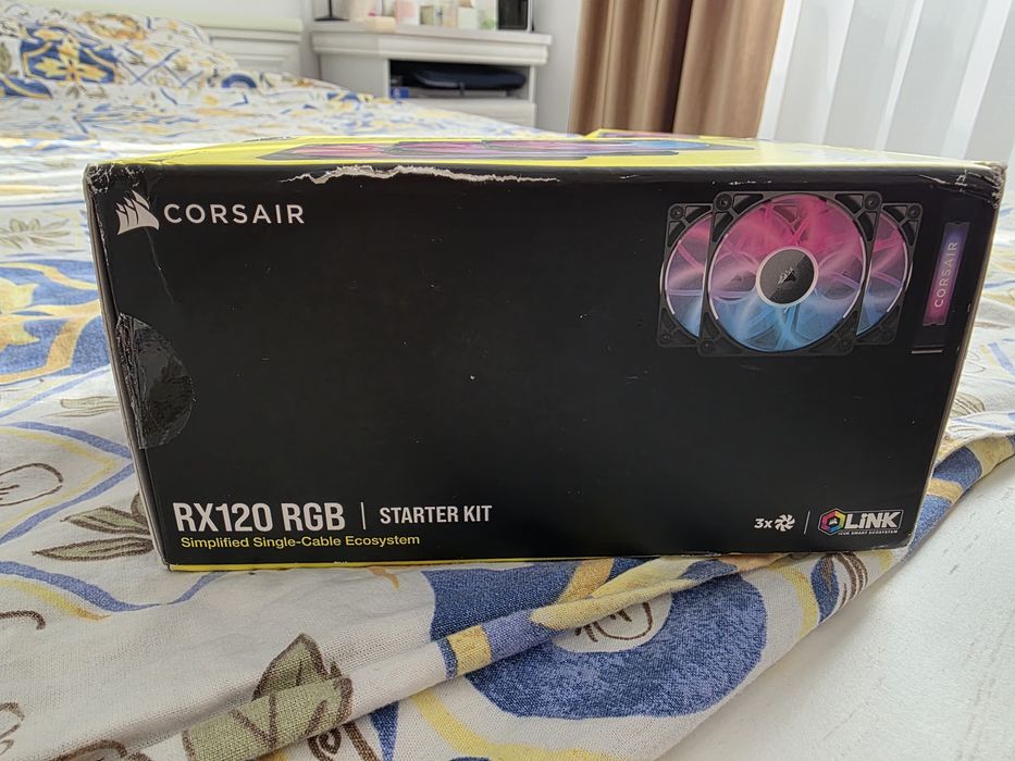 Ventilatoare CORSAIR iCUE LINK RX120 MAX RGB BLACK, triple pack