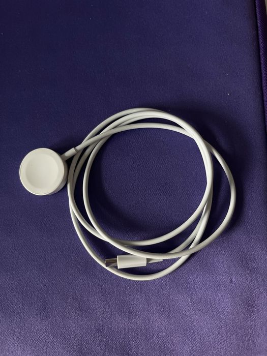 Безжично зарядно  - Apple Watch, Magnetic/USB-C, бяло