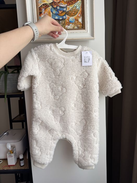 Нов GAP зимен/есенен бебешки топъл гащеризон 3-6 месеца