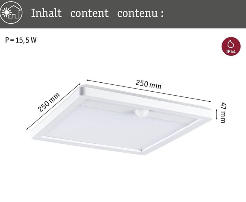Panou luminos exterior cu LED Paulmann