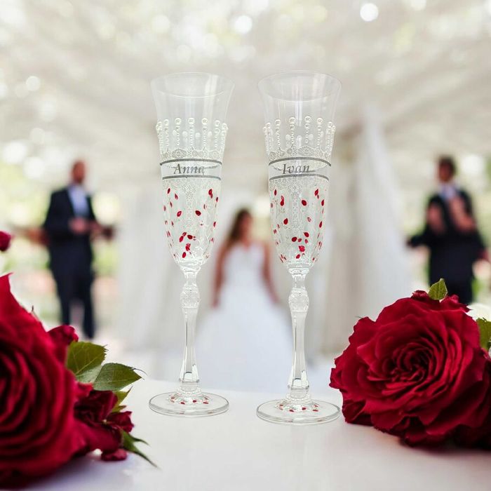 Персонализирани сватбени чаши