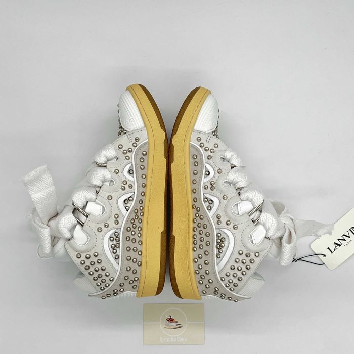 Lanvin Curb White Studs