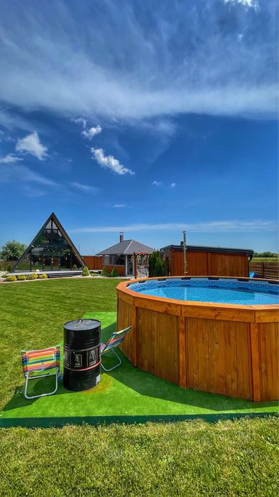 Cabana de inchiriat cu ciubar si sauna