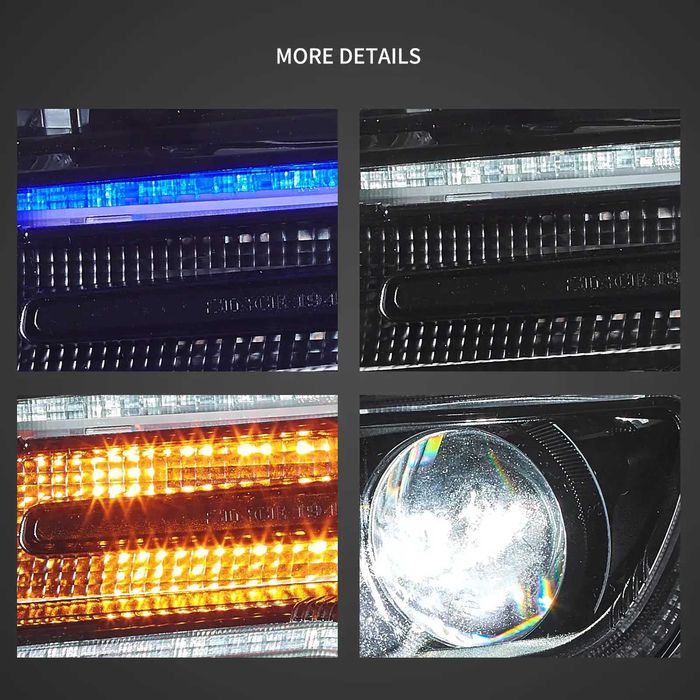 Комплект LED фарове за GRAND CHEROKEE 2011 - 2013 с начална анимация