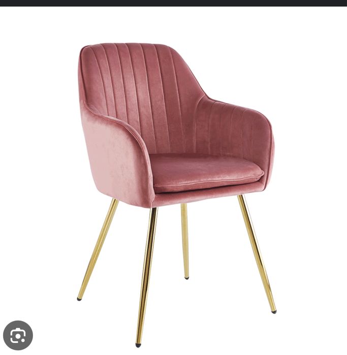 Scaun modern cu perne de catifea