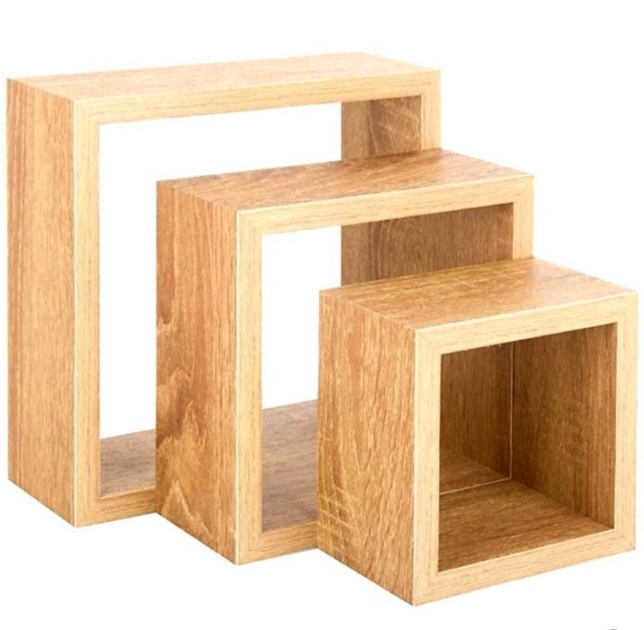Етажерки за стена рафтове сет от 3 части дъб и венге 4 модела топ цена