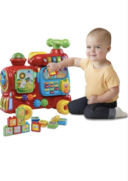 Играчка Vtech влакче за сядане, проходилка и занимателен център