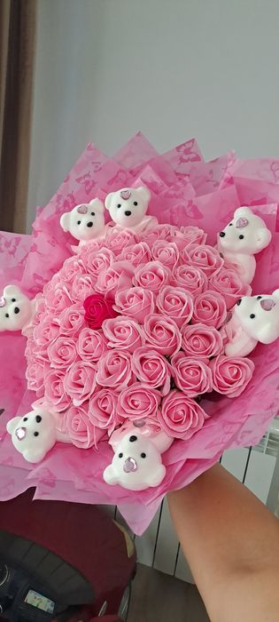 Buchet din flori de săpun