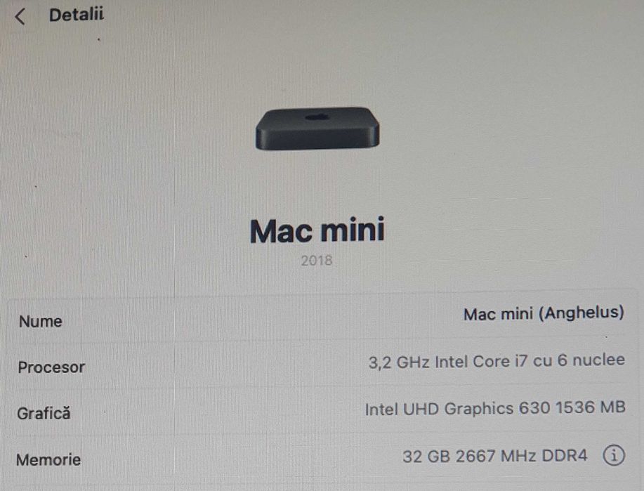 mac mini 2018 i7 second hand si noi de vanzare • Anunturi • OLX.ro
