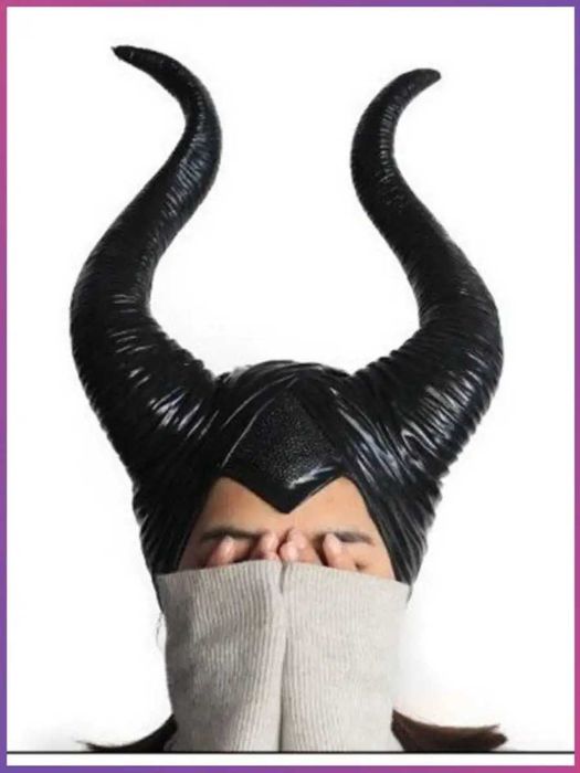 Маска рога рожки Малифисенты на Хэллуин
