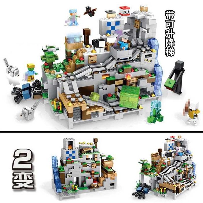 Minecraft Горная пещера 1000 деталей