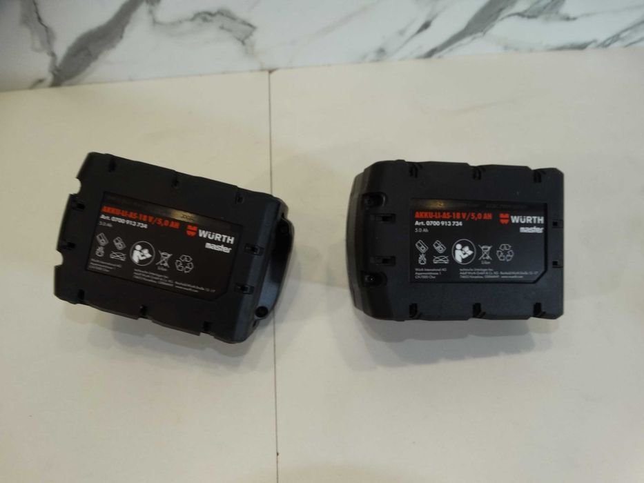 НОВО - Wurth LI-AS-18 V / 5.0 Ah - Литиево - йонна батерия