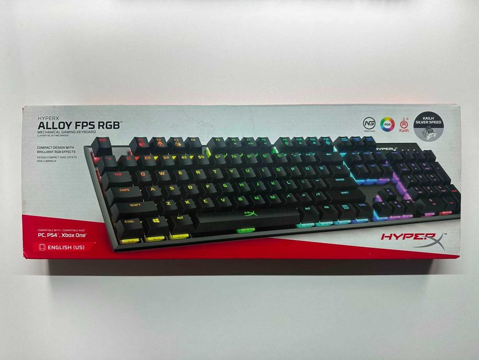 Tastatura gaming HyperX Alloy FPS RGB Kailh Silver Speed Switches