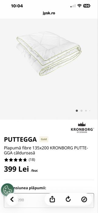 Pilotă nouă, 135 x 200 cm