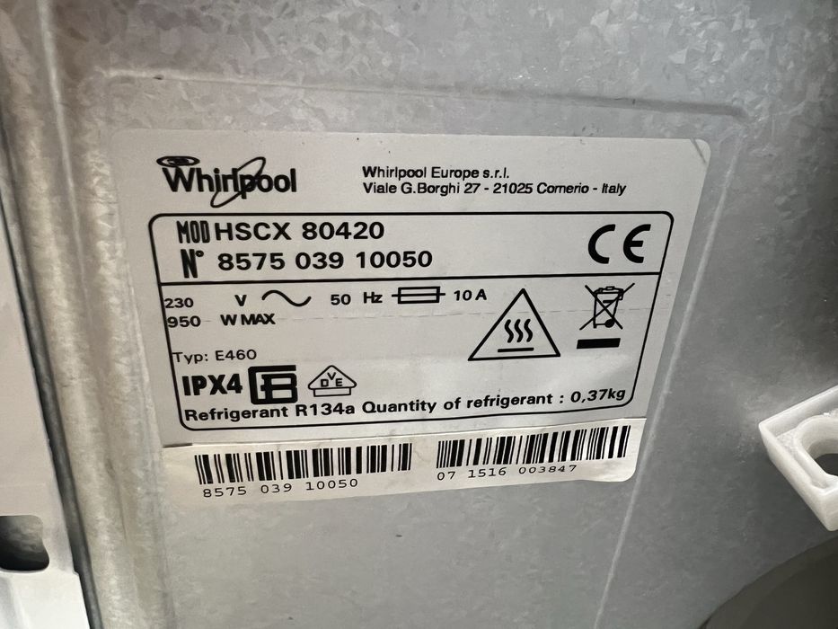 Сушилня Whirlpool 6th sense 8кг HSCX-80420