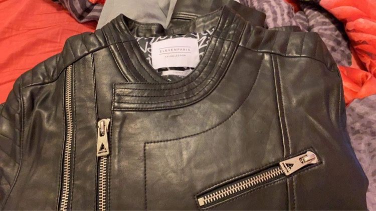 100% Агнешка  кожа яке Eleven Paris Collection  70 %  намаление