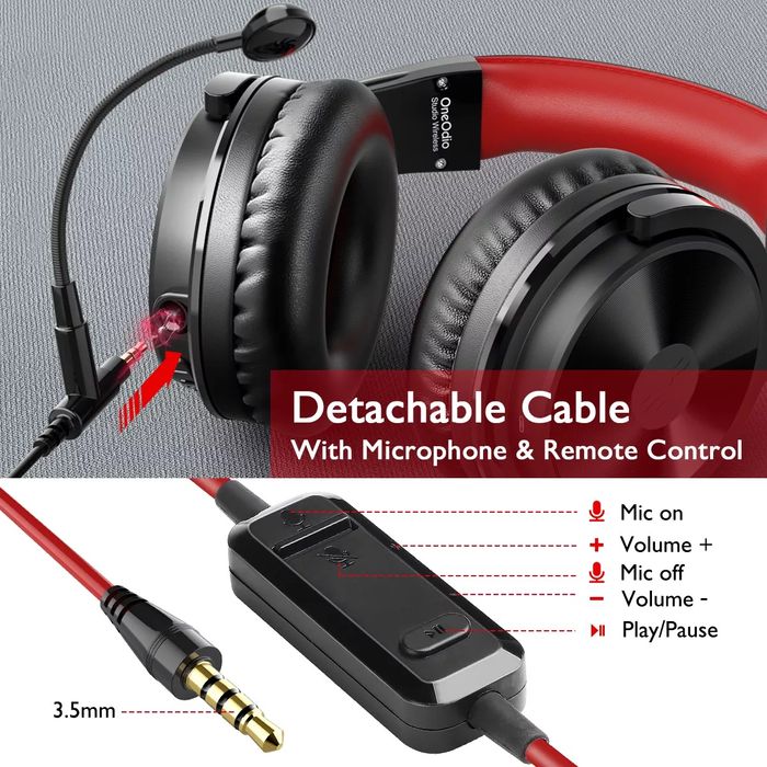 Безжични слушалки OneOdio Studio Pro-M, Bluetooth 5.2 до 110ч. Play