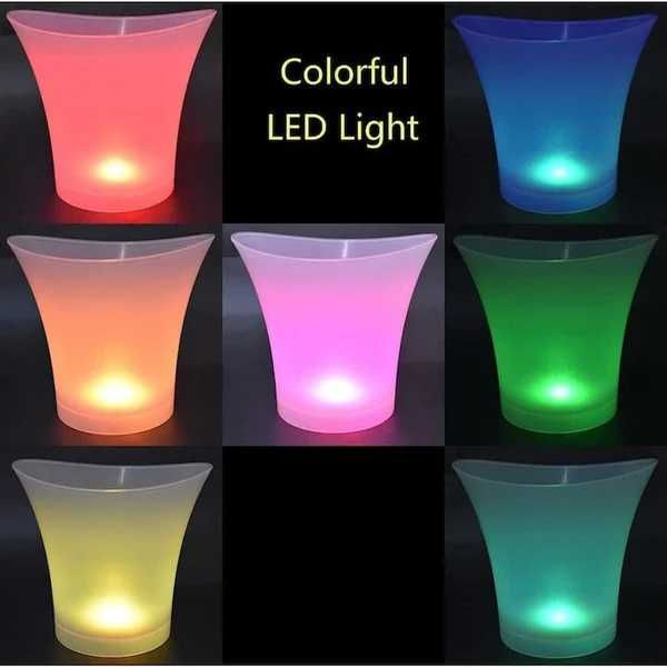 Frapiera cu iluminare Led 7l cu boxa Blueetoth atmosfera perfecta la petreceri