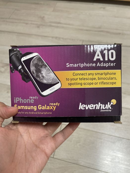 Новый адаптер Levenhuk A10 для смартфона / телескопа / бинокля