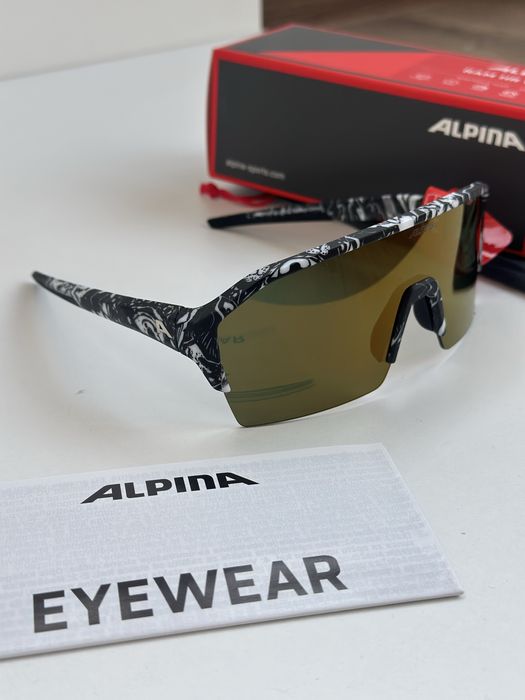 Alpina RAM HR Q-LITE – Blackbird Matt / Gold Mirror Cat.3