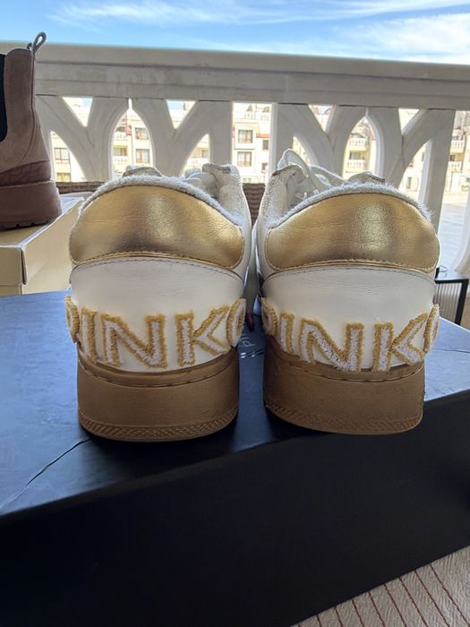 Бели кожени Сникърси PINKO