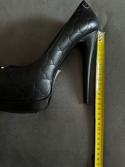 Нови оригинални обувки на висок ток Philipp Plein