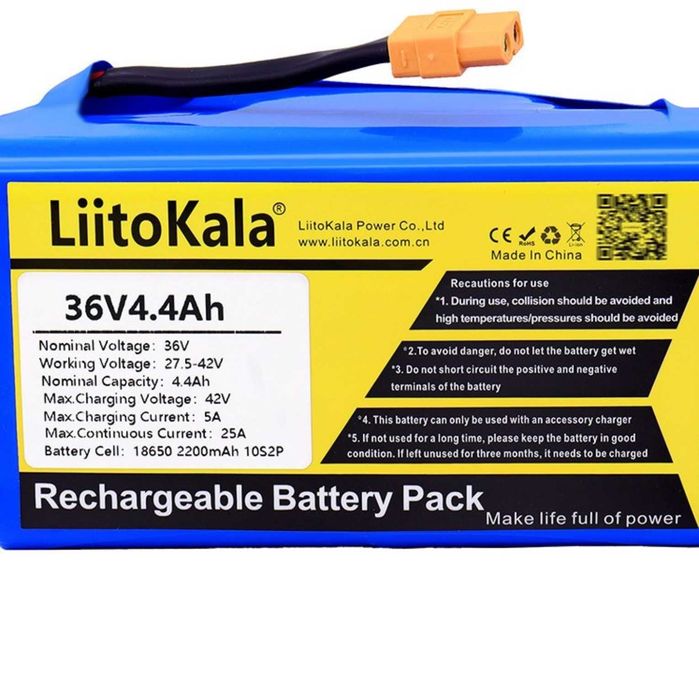 Liitokala 36v 4400 mAh