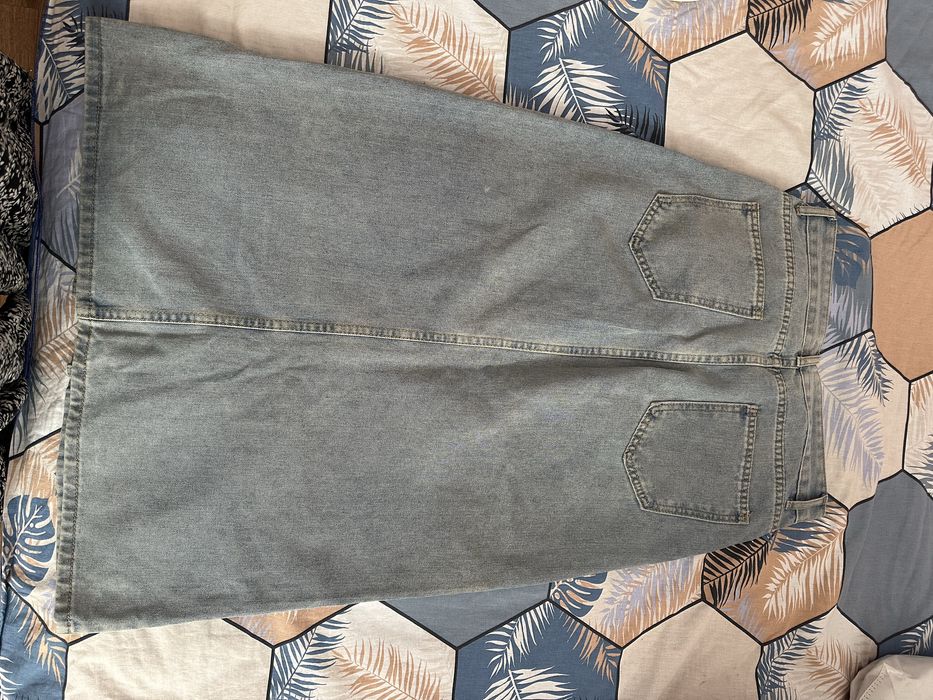 Джинсовая юбка синяя