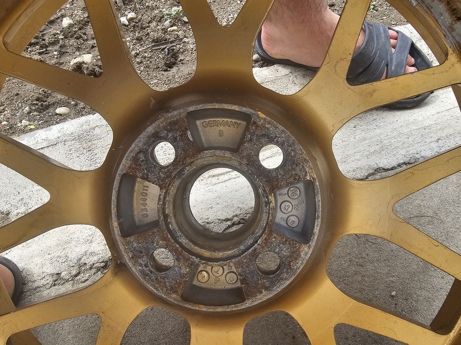 Jante Logan / Opel / Renault -  BBS RX 215 17' --  4x100 7.5 Latime + 4 cauciucuri 205 40 17