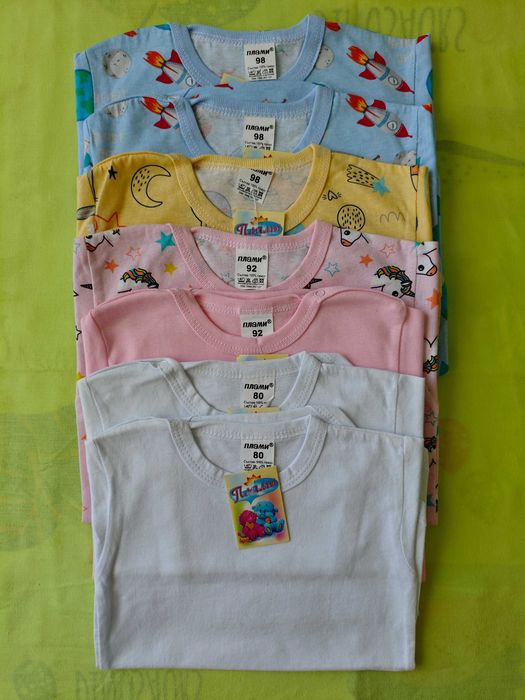 Нови бебешки бодита с дълъг ръкав, размер 80, 92 и 98