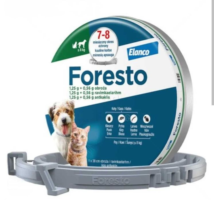 Foresto над 8 кг.